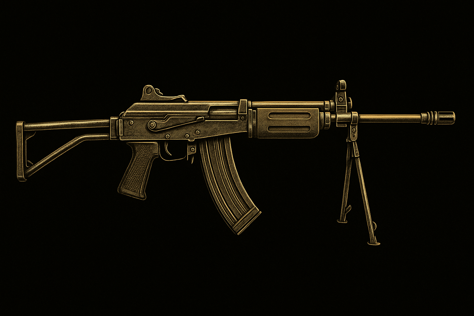 The iconic Galil rifle — namesake of Galil Coffee